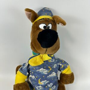 Cartoon Network Play By Play Sitting Nightshirt Cap Scooby Doo Stuffed Plush Dog